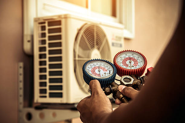 Professional Ductwork Repair technician working in Camden Point, MO